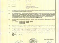 Motor OFF372 Atex Certificate (ES) - 
